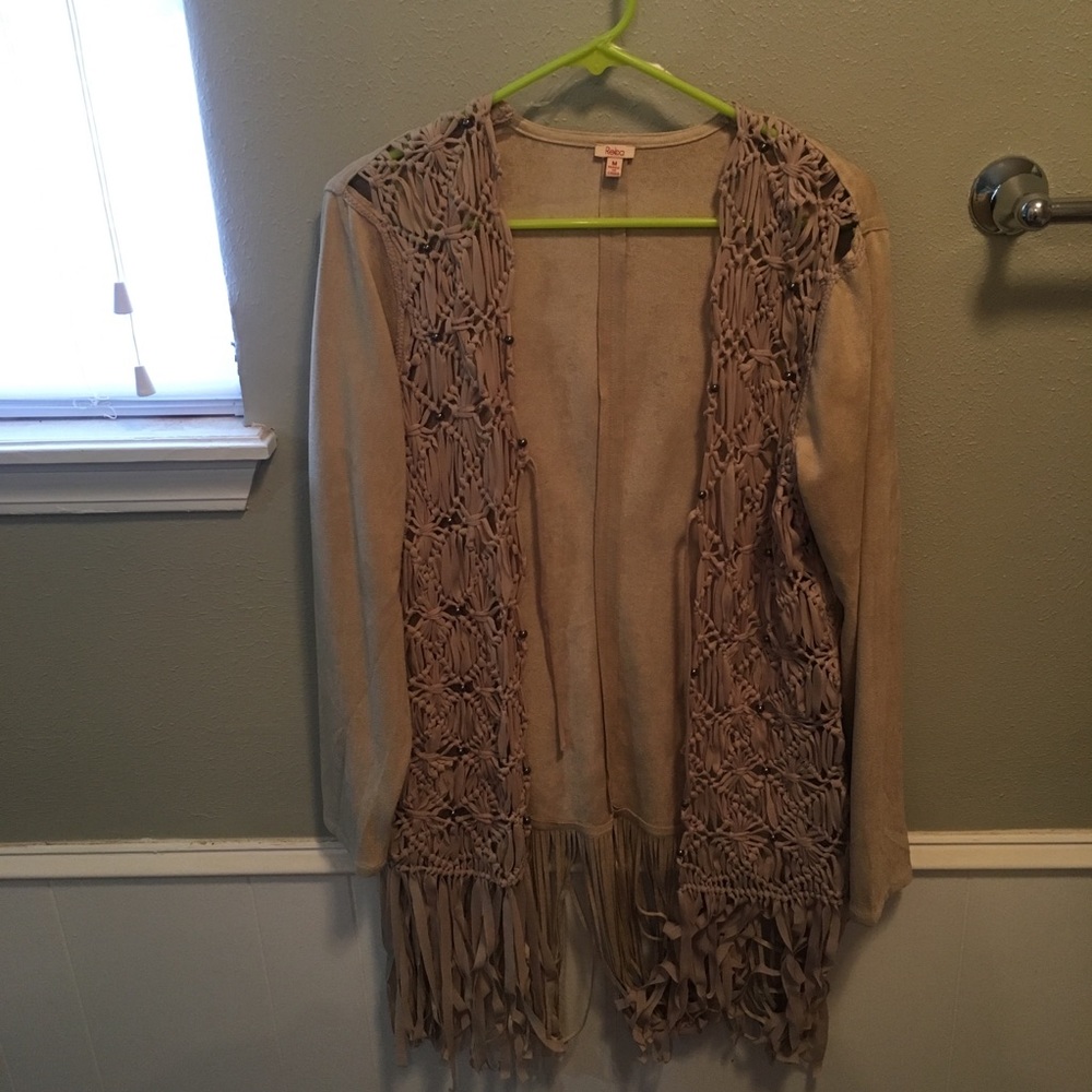 Suede REBA cardigan